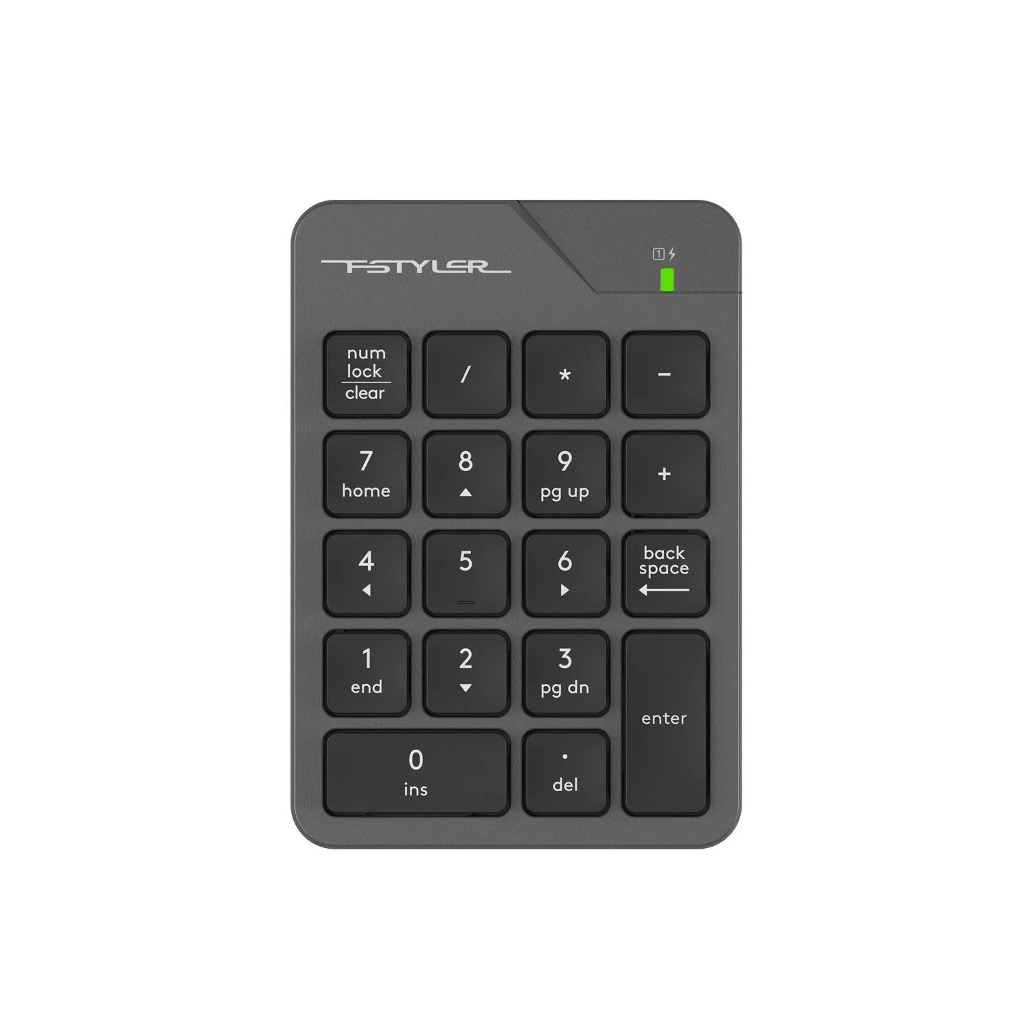 A4Tech FGK21C 2.4G Wireless Numeric Keypad with quiet keys, stable connection, and ergonomic design for comfort in Pakistan