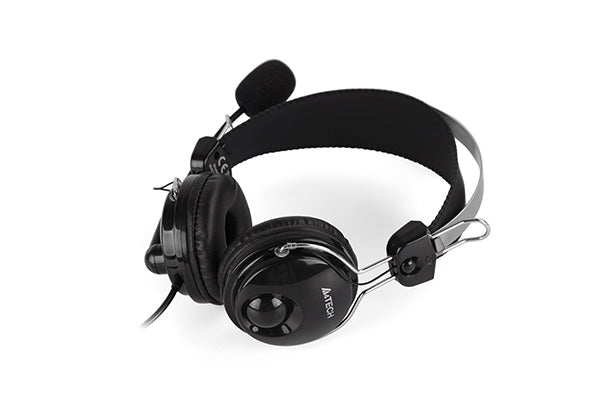 A4Tech HU-7P ComfortFit Stereo USB Headset with clear sound, noise-canceling mic, and soft ear cushions in Pakistan