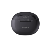 A4Tech B27 True Wireless Earphones Black with deep bass, clear sound, and stable Bluetooth connectivity in Pakistan