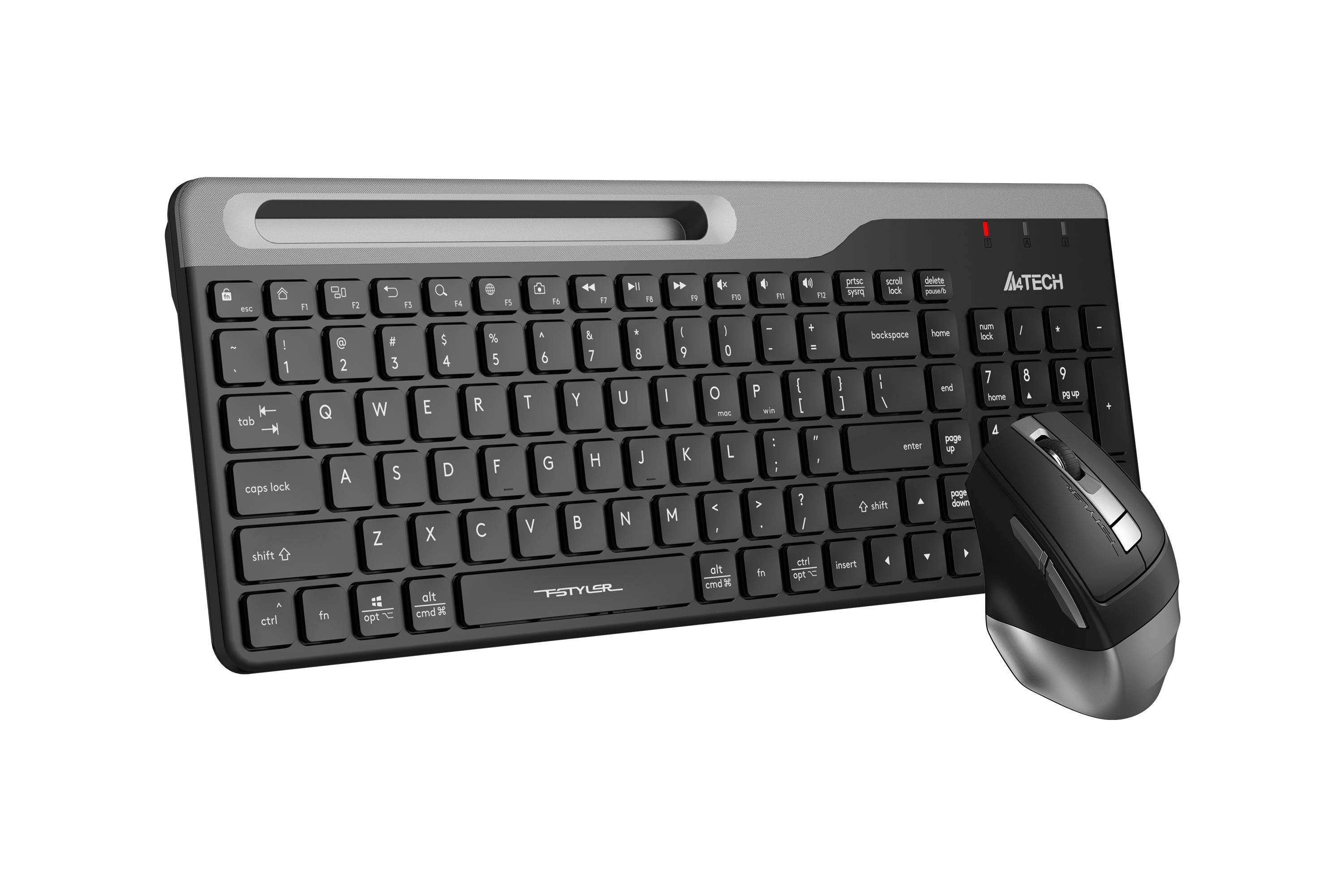 A4Tech FB2535CS Bluetooth & 2.4G Wireless Desktop Set with smooth typing, precise mouse, and elegant design in Pakistan