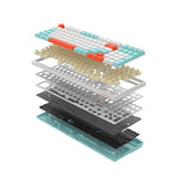 A4Tech FS300 Hot-Swappable Mechanical Keyboard Panda Snorkeling Edition with vibrant design and RGB lighting in Pakistan