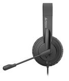 A4Tech HS-11 Mono Headset with clear voice quality, noise-canceling mic, and lightweight, comfortable design in Pakistan