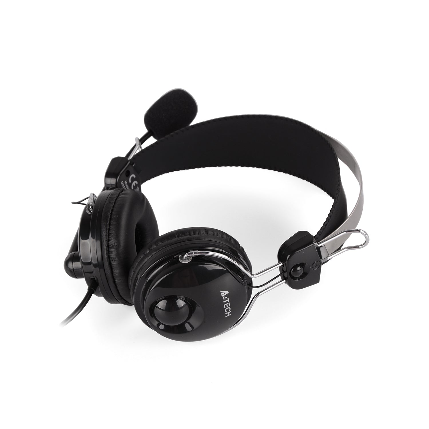 A4Tech HS-7P ComfortFit Stereo Headset with clear sound, adjustable mic, and soft cushioned ear pads for comfort in Pakistan