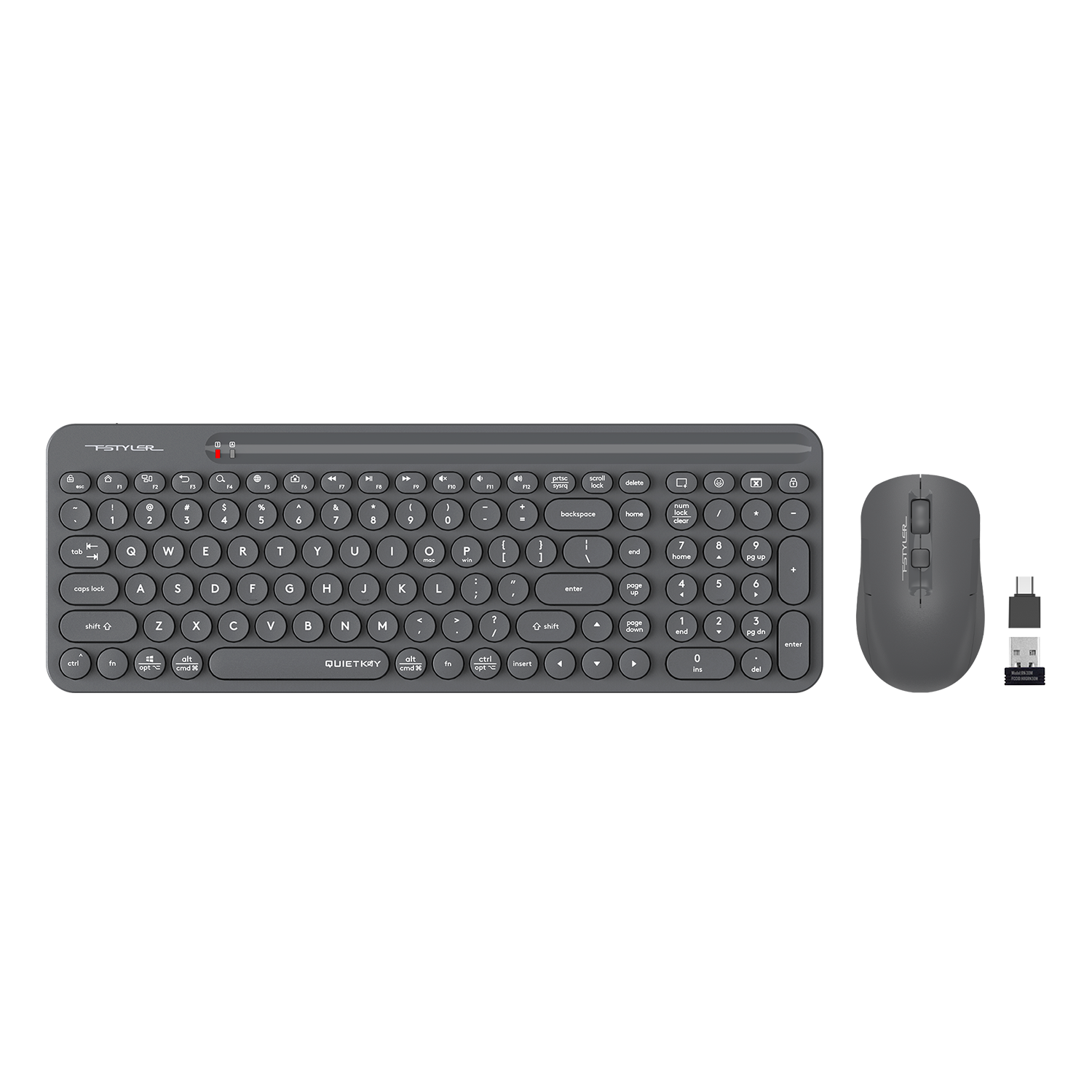 A4Tech FG3300 Air2 QuietKey 2-Zone Combo Desktop with silent typing, precise control, and wireless comfort in Pakistan