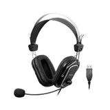 A4Tech HU-50 ComfortFit Stereo USB Headset with clear sound, noise-canceling mic, and comfortable fit in Pakistan