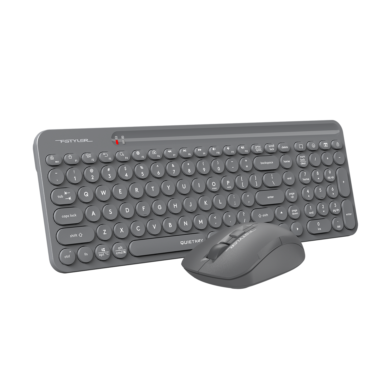 A4Tech FG3300 Air2 QuietKey 2-Zone Combo Desktop with silent typing, precise control, and wireless comfort in Pakistan