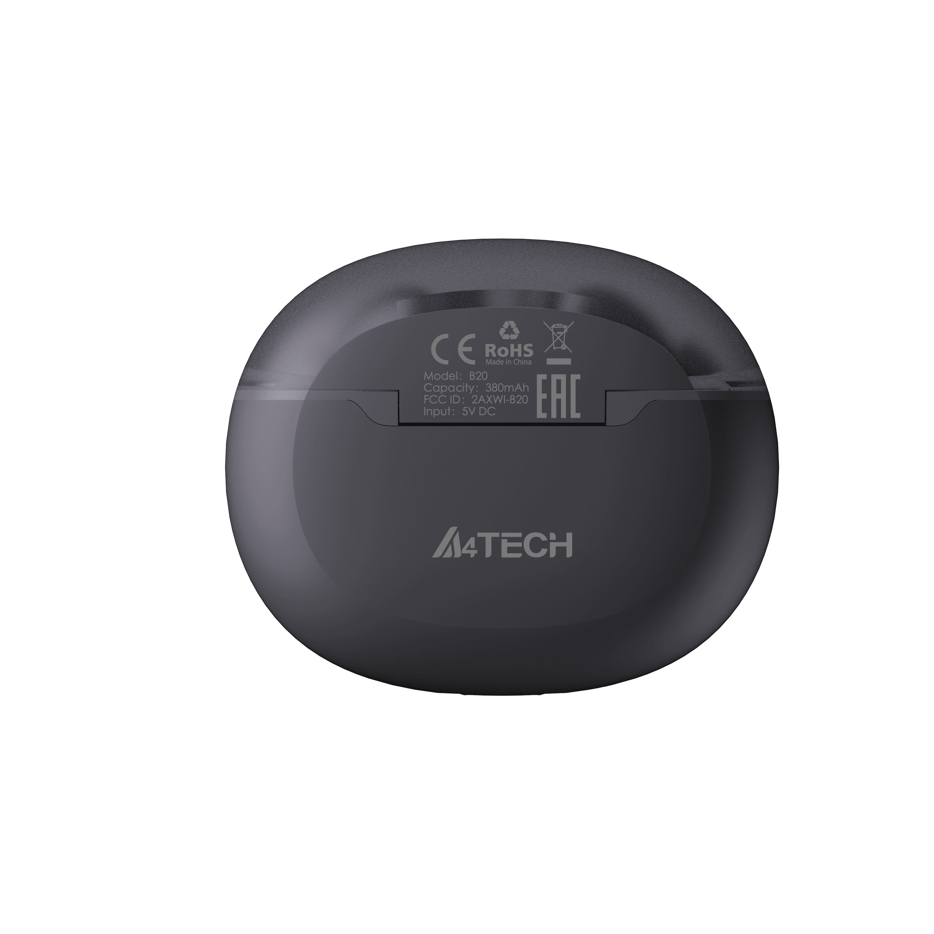 A4Tech B20 True Wireless Earphones Black with powerful bass, clear audio, and stable Bluetooth connection in Pakistan