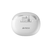A4Tech B27 True Wireless Earphones White with crystal-clear sound, deep bass, and reliable Bluetooth connection in Pakistan