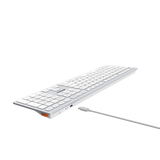 A4Tech FBX50C Bluetooth 2.4G Wireless Keyboard White. Slim Dual Mode Keyboard Price in Pakistan.