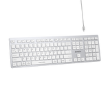 A4Tech FBX50C Bluetooth 2.4G Wireless Keyboard White. Slim Dual Mode Keyboard Price in Pakistan.