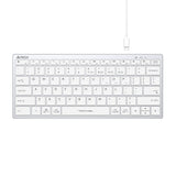 A4Tech FBX51C Bluetooth & 2.4G Wireless Keyboard White with silent keys, elegant design, and seamless typing in Pakistan