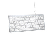 A4Tech FBX51C Bluetooth & 2.4G Wireless Keyboard White with silent keys, elegant design, and seamless typing in Pakistan