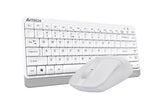 A4Tech FG1112S 2.4G Compact Desktop Set White with quiet keys, an accurate mouse, and an elegant look for users in Pakistan