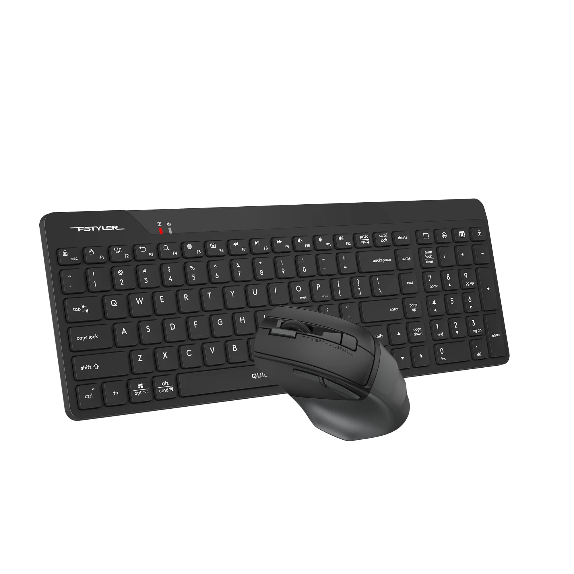 A4Tech FG2400 Air2 2.4G Wireless QuietKey Combo Set with silent keys, smooth control, and durable design in Pakistan