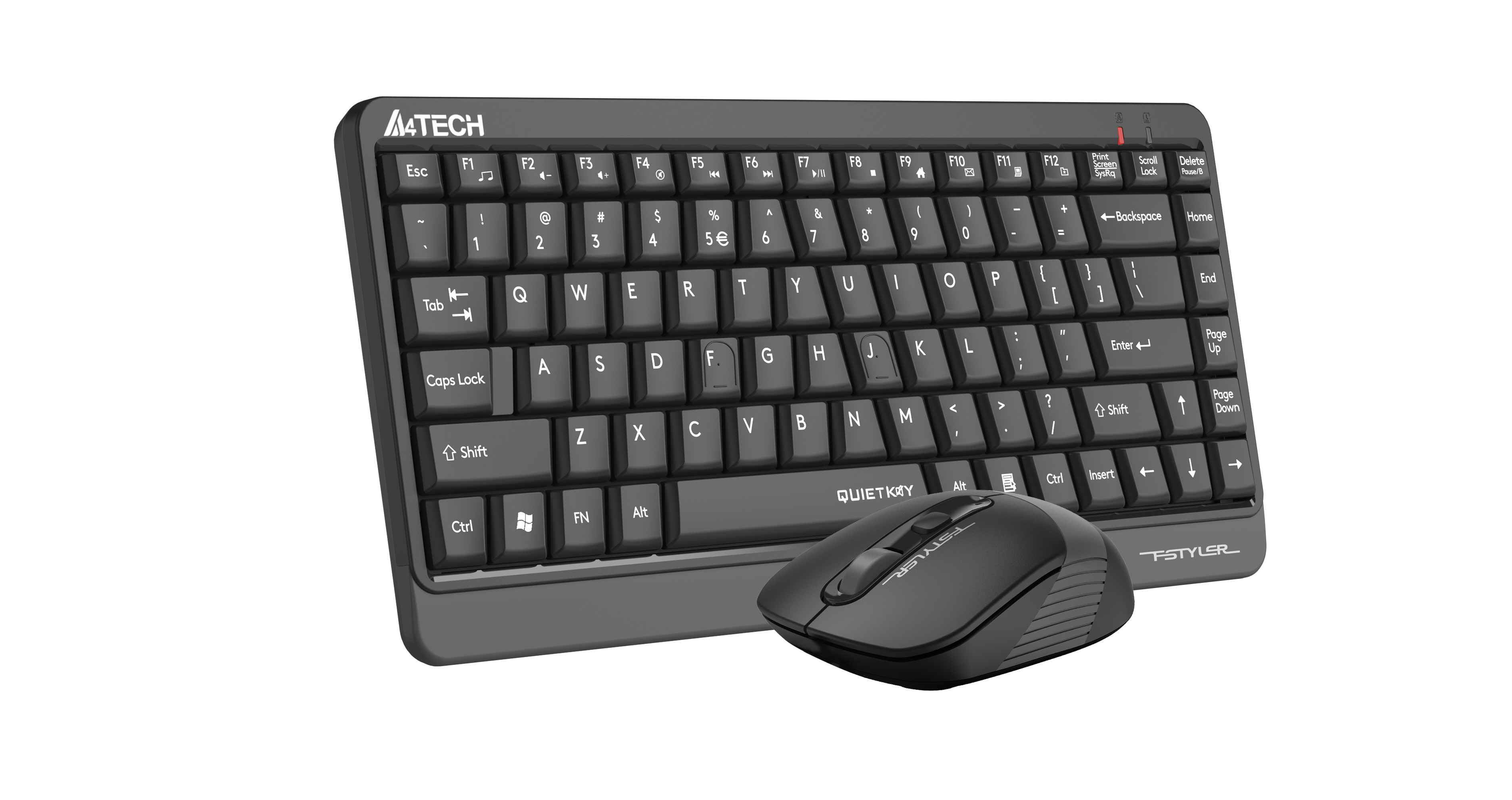 A4Tech FGS1110Q 2.4G Compact Wireless Desktop Set with smooth typing, precise mouse, and durable design in Pakistan