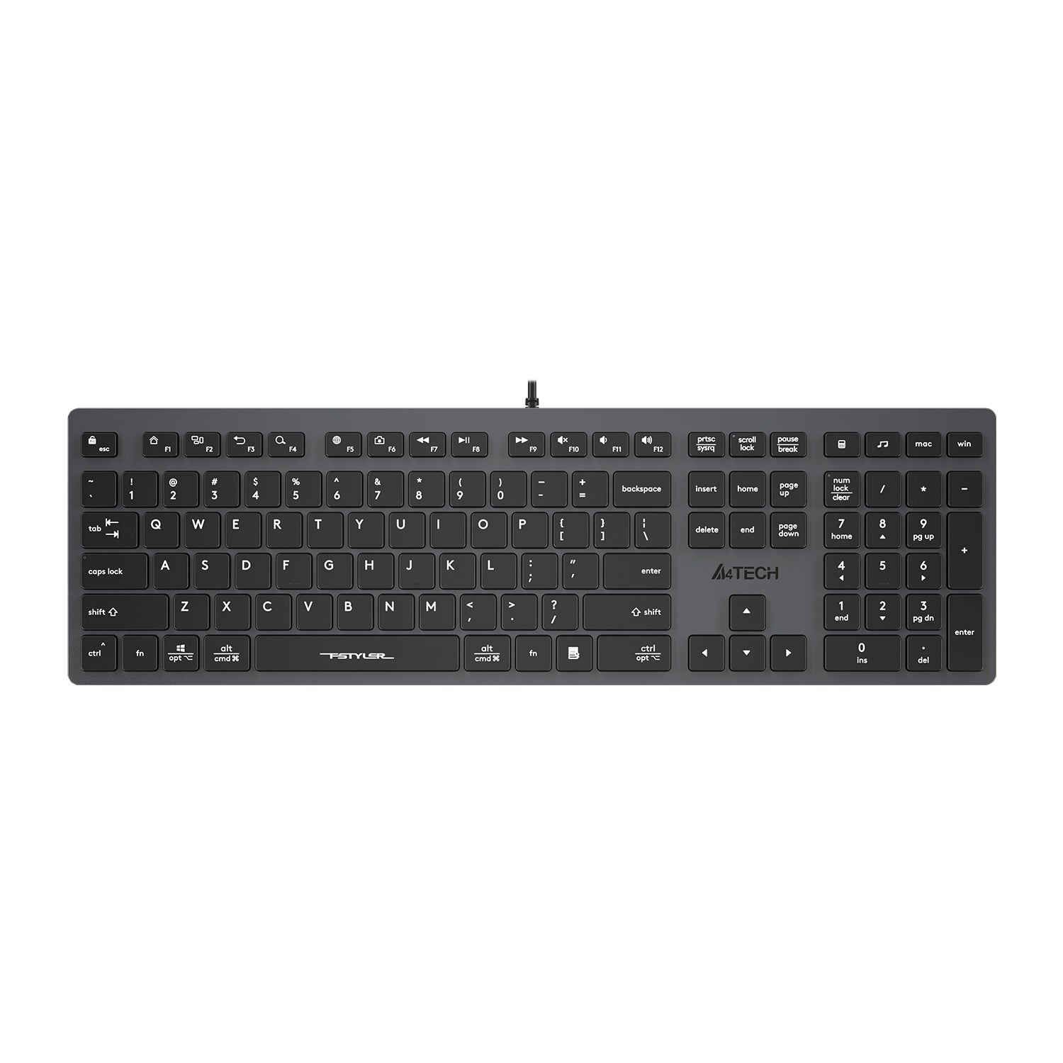 A4Tech FX50 Scissor Switch Low-Profile Keyboard. Silent Office Keyboard Price in Pakistan.