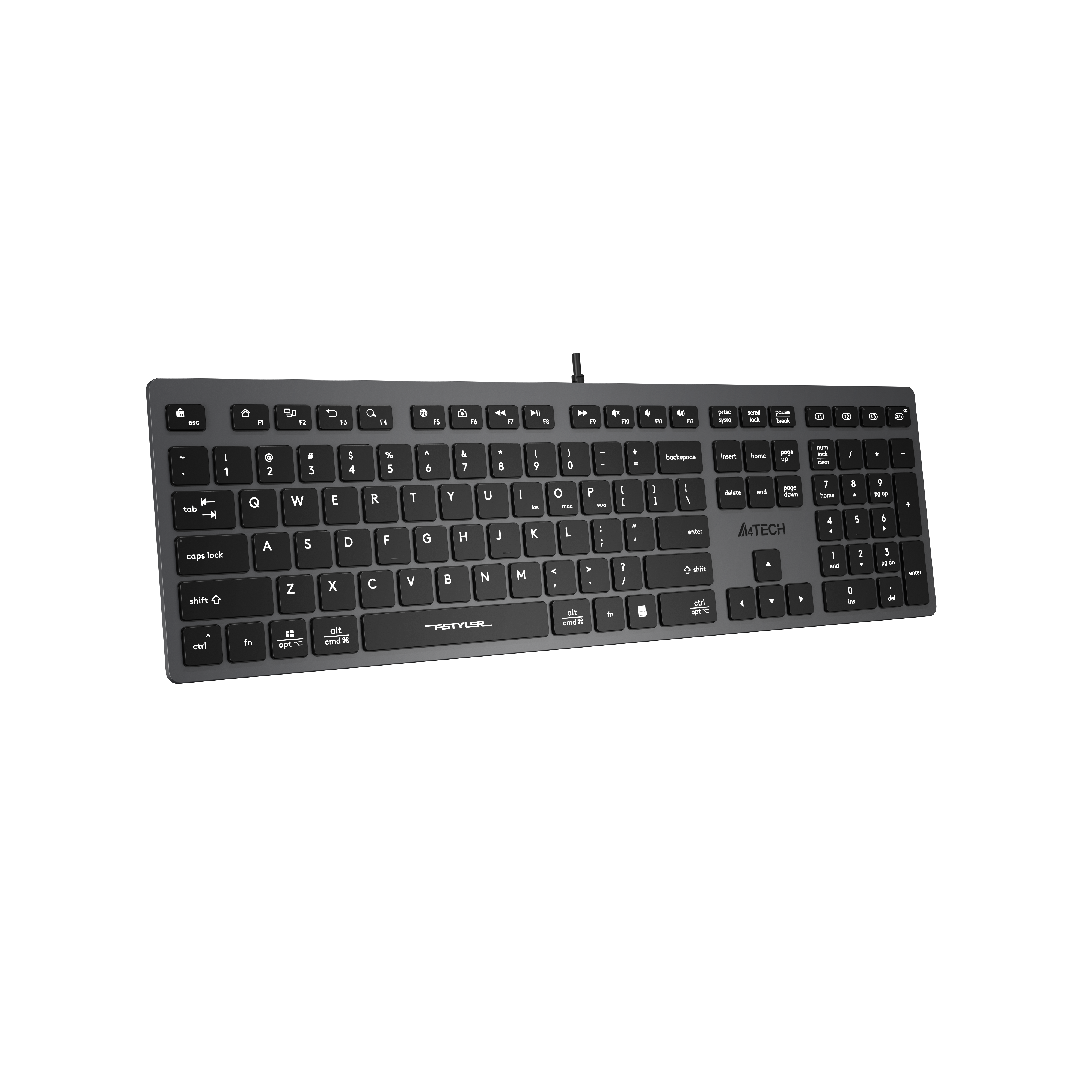A4Tech FX50 Scissor Switch Low-Profile Keyboard. Silent Office Keyboard Price in Pakistan.