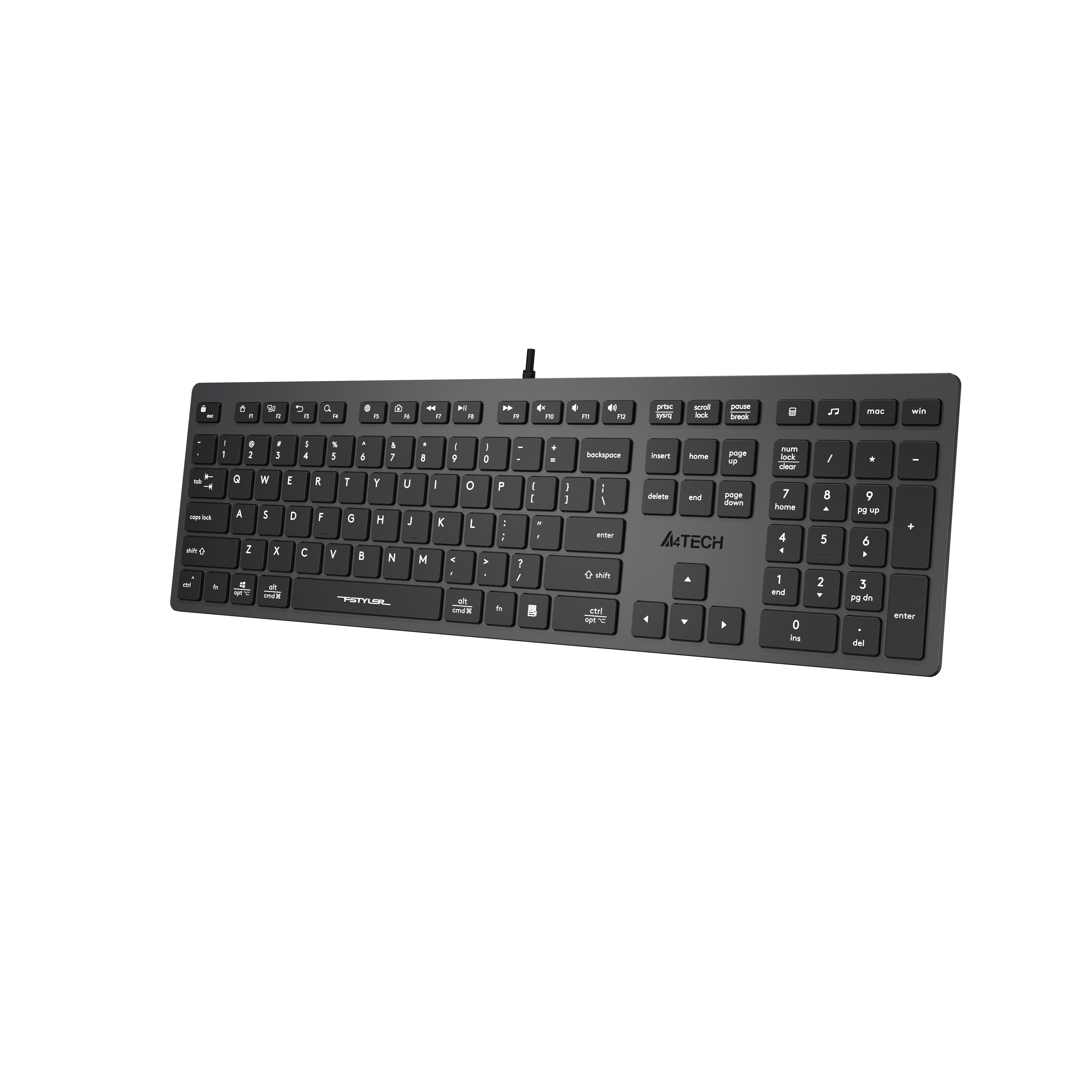 A4Tech FX50 Scissor Switch Low-Profile Keyboard. Silent Office Keyboard Price in Pakistan.