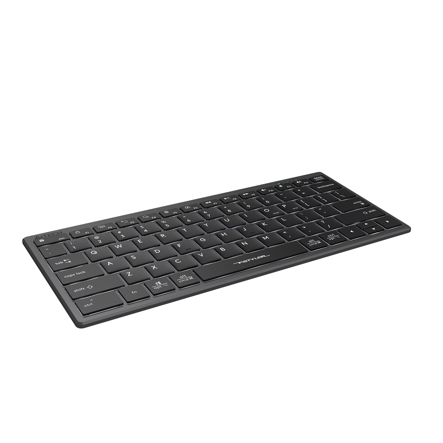 A4Tech FX61 Scissor Switch Backlit Compact Keyboard with smooth typing, slim design, and vibrant illumination in Pakistan